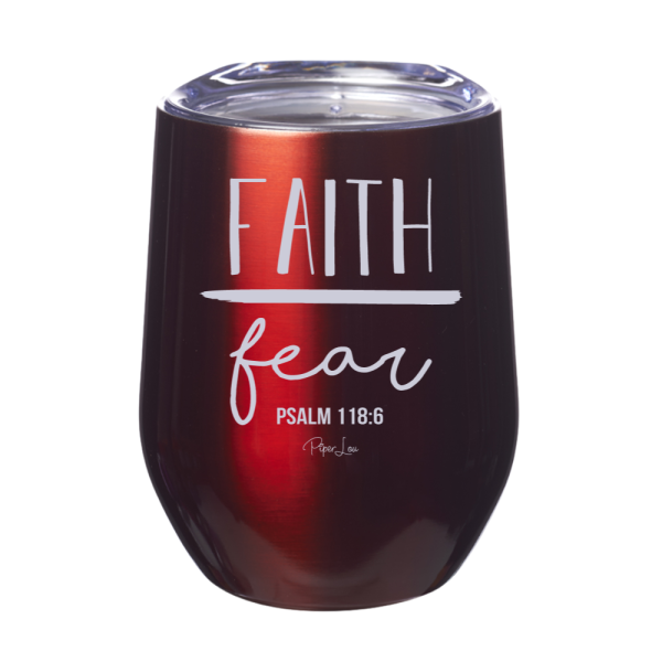 Faith Over Fear 12oz Stemless Wine Cup Supply - Image 4